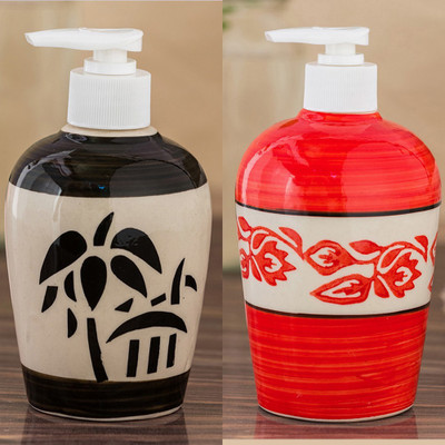 Sforzi Ceramic soap dispenser combo 700 ml Lotion, Shampoo, Soap Dispenser(Multicolor)
Sforzi Ceramic soap dispenser combo 700 ml Lotion, Shampoo, Soap Dispenser(Multicolor)