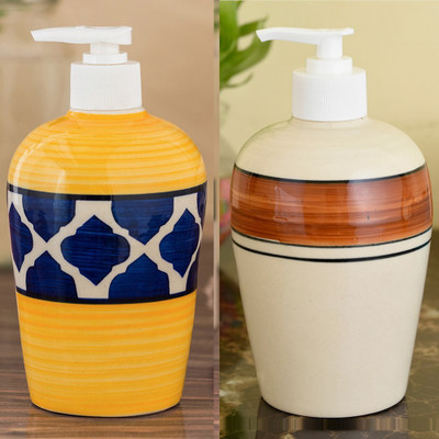Sforzi Ceramic soap dispenser combo 450 ml Lotion, Shampoo, Soap Dispenser(Multicolor)
Sforzi Ceramic soap dispenser combo 450 ml Lotion, Shampoo, Soap Dispenser(Multicolor)