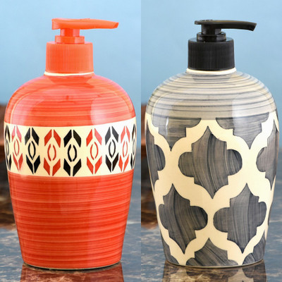 Sforzi Ceramic soap dispenser combo 450 ml Lotion, Shampoo, Soap Dispenser(Multicolor)
Sforzi Ceramic soap dispenser combo 450 ml Lotion, Shampoo, Soap Dispenser(Multicolor)
