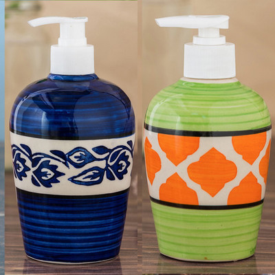 Sforzi Ceramic soap dispenser combo 700 ml Lotion, Shampoo, Soap Dispenser(Multicolor)
Sforzi Ceramic soap dispenser combo 700 ml Lotion, Shampoo, Soap Dispenser(Multicolor)