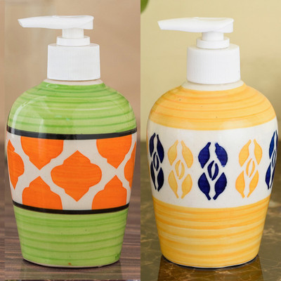 Sforzi Ceramic soap dispenser combo 250 ml Lotion, Shampoo, Soap Dispenser(Multicolor)
Sforzi Ceramic soap dispenser combo 250 ml Lotion, Shampoo, Soap Dispenser(Multicolor)