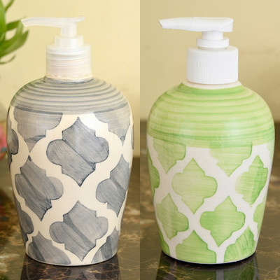 Sforzi Ceramic soap dispenser combo 700 ml Lotion, Shampoo, Soap Dispenser(Multicolor)
Sforzi Ceramic soap dispenser combo 700 ml Lotion, Shampoo, Soap Dispenser(Multicolor)