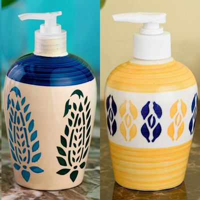 Sforzi Ceramic soap dispenser combo 700 ml Lotion, Shampoo, Soap Dispenser(Multicolor)
Sforzi Ceramic soap dispenser combo 700 ml Lotion, Shampoo, Soap Dispenser(Multicolor)