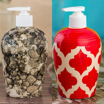 Sforzi Ceramic soap dispenser combo 450 ml Lotion, Shampoo, Soap Dispenser(Multicolor)
Sforzi Ceramic soap dispenser combo 450 ml Lotion, Shampoo, Soap Dispenser(Multicolor)