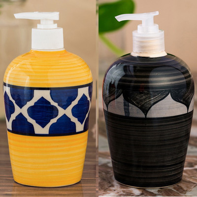 Sforzi Ceramic soap dispenser combo 450 ml Lotion, Shampoo, Soap Dispenser(Multicolor)
Sforzi Ceramic soap dispenser combo 450 ml Lotion, Shampoo, Soap Dispenser(Multicolor)