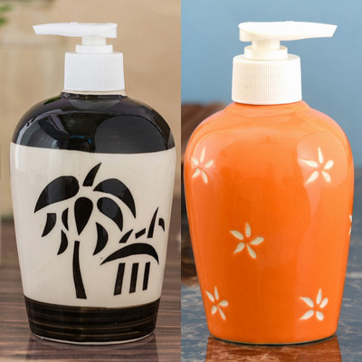Sforzi Ceramic soap dispenser combo 700 ml Lotion, Shampoo, Soap Dispenser(Multicolor)
Sforzi Ceramic soap dispenser combo 700 ml Lotion, Shampoo, Soap Dispenser(Multicolor)