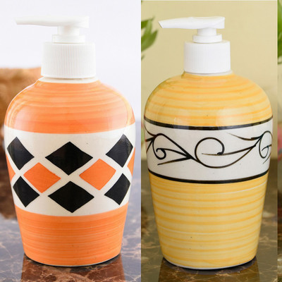 Sforzi Ceramic soap dispenser combo 700 ml Lotion, Shampoo, Soap Dispenser(Multicolor)
Sforzi Ceramic soap dispenser combo 700 ml Lotion, Shampoo, Soap Dispenser(Multicolor)