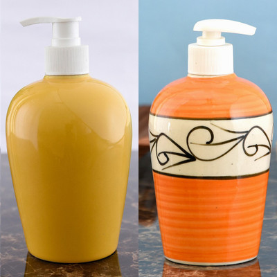 Sforzi Ceramic soap dispenser combo 450 ml Lotion, Shampoo, Soap Dispenser(Multicolor)
Sforzi Ceramic soap dispenser combo 450 ml Lotion, Shampoo, Soap Dispenser(Multicolor)