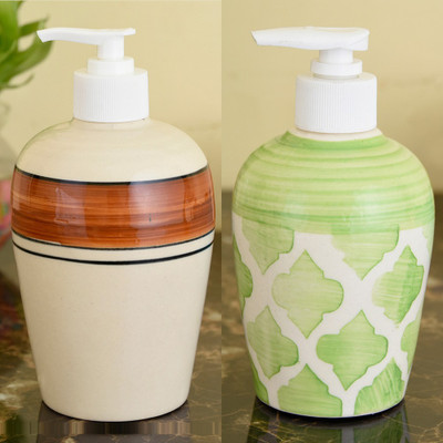 Sforzi Ceramic soap dispenser combo 700 ml Lotion, Shampoo, Soap Dispenser(Multicolor)
Sforzi Ceramic soap dispenser combo 700 ml Lotion, Shampoo, Soap Dispenser(Multicolor)