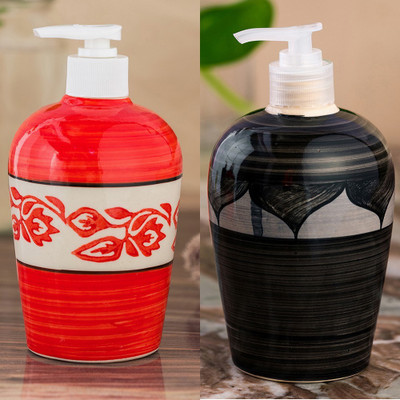 Sforzi Ceramic soap dispenser combo 700 ml Lotion, Shampoo, Soap Dispenser(Multicolor)
Sforzi Ceramic soap dispenser combo 700 ml Lotion, Shampoo, Soap Dispenser(Multicolor)