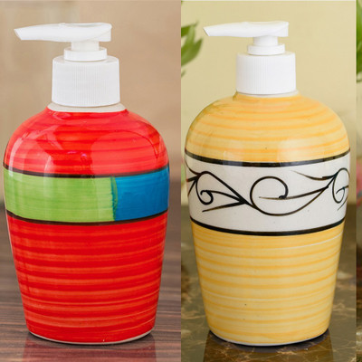 Sforzi Ceramic soap dispenser combo 700 ml Lotion, Shampoo, Soap Dispenser(Multicolor)
Sforzi Ceramic soap dispenser combo 700 ml Lotion, Shampoo, Soap Dispenser(Multicolor)