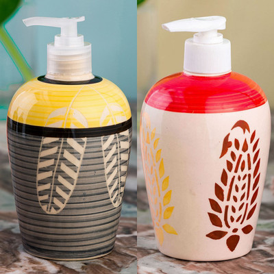 Sforzi Ceramic soap dispenser combo 450 ml Lotion, Shampoo, Soap Dispenser(Multicolor)
Sforzi Ceramic soap dispenser combo 450 ml Lotion, Shampoo, Soap Dispenser(Multicolor)