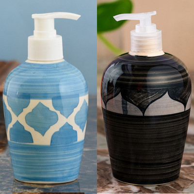 Sforzi Ceramic soap dispenser combo 700 ml Lotion, Shampoo, Soap Dispenser(Multicolor)
Sforzi Ceramic soap dispenser combo 700 ml Lotion, Shampoo, Soap Dispenser(Multicolor)