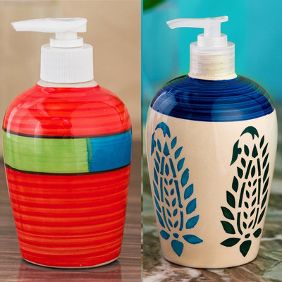 Sforzi Ceramic soap dispenser combo 700 ml Lotion, Shampoo, Soap Dispenser(Multicolor)
Sforzi Ceramic soap dispenser combo 700 ml Lotion, Shampoo, Soap Dispenser(Multicolor)