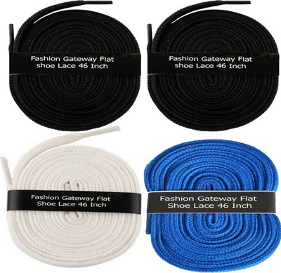 Fashion Gateway Flat Shoe Lace for Sports shoe (120cm) FG-30 Shoe Lace(Black, Black, White, Blue Set of 4)
Fashion Gateway Flat Shoe Lace for Sports shoe (120cm) FG-30 Shoe Lace(Black, Black, White, Blue Set of 4)