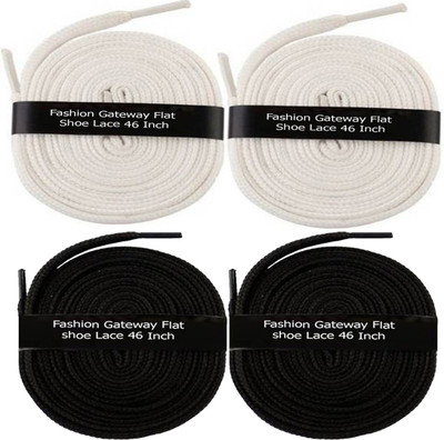 Fashion Gateway Flat Shoe Lace for Sports shoe (120cm) FG-34 Shoe Lace(White, White, Black, Black Set of 4)
Fashion Gateway Flat Shoe Lace for Sports shoe (120cm) FG-34 Shoe Lace(White, White, Black, Black Set of 4)