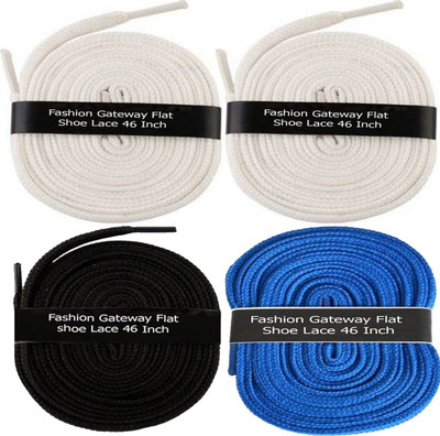 Fashion Gateway Flat Shoe Lace for Sports shoe (120cm) FG-35 Shoe Lace(White, White, Black, Blue Set of 4)
Fashion Gateway Flat Shoe Lace for Sports shoe (120cm) FG-35 Shoe Lace(White, White, Black, Blue Set of 4)
