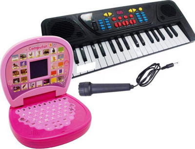 FEMININE STYLE Combo Of 37 Keys Piano Musical Instrument And Mini Laptop Educational Learning Toy For Kids(Multicolor)
FEMININE STYLE Combo Of 37 Keys Piano Musical Instrument And Mini Laptop Educational Learning Toy For Kids(Multicolor)