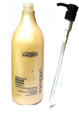 L'Oreal Set of 2 (Absolut Repair Lipidium Shampoo+Dispensing Pump) 1500ml(1500 ml)
L'Oreal Set of 2 (Absolut Repair Lipidium Shampoo+Dispensing Pump) 1500ml(1500 ml)