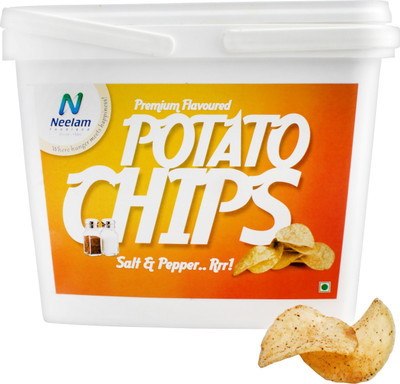Neelam Foodland Box Pack Premium Flavoured Potato Chips Salt & Pepper, 200g Chips(200 g)
Neelam Foodland Box Pack Premium Flavoured Potato Chips Salt & Pepper, 200g Chips(200 g)