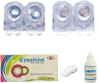 Eyeshine Blue And Hazel Color Contact Lens 2 Pair By T&r Lens Monthly Contact Lens(0, drak blue, hazel, Pack of 4)
Eyeshine Blue And Hazel Color Contact Lens 2 Pair By T&r Lens Monthly Contact Lens(0, drak blue, hazel, Pack of 4)