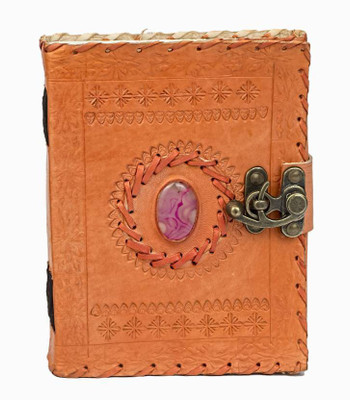 Bhavya A5 Diary(handcraft, Brown)