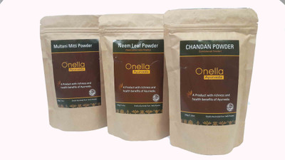 Onella Ayurveda Multani + Neem + Chandan Combo Pack (600 g)(600 g)