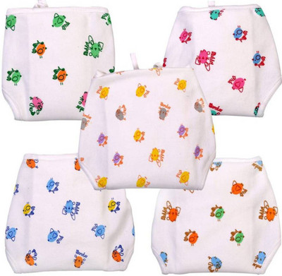 The Little Monster New Born Baby Cotton Clothing Baby Nappies, White