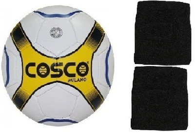 Cosco Combo Of Two- One 'Milano' Football (Size-5) And One pair of wrist band (Color On Availability)- Football Kit
Cosco Combo Of Two- One 'Milano' Football (Size-5) And One pair of wrist band (Color On Availability)- Football Kit