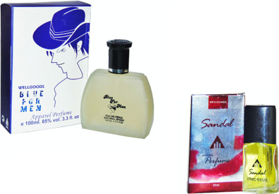Wellgoods Set of (2) Blue For Men ~ Sandel --120ml Eau de Parfum - 120 ml(For Men & Women)
Wellgoods Set of (2) Blue For Men ~ Sandel --120ml Eau de Parfum - 120 ml(For Men & Women)