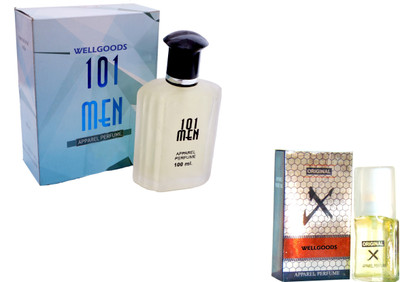 Wellgoods Set of (2) 101 MEN~X-Black --120ml Eau de Parfum - 120 ml(For Men & Women)
Wellgoods Set of (2) 101 MEN~X-Black --120ml Eau de Parfum - 120 ml(For Men & Women)