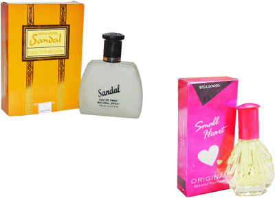 Wellgoods Set of (2) Sandel ~ Small Heart Pink -130ml Eau de Parfum - 130 ml(For Men & Women)
Wellgoods Set of (2) Sandel ~ Small Heart Pink -130ml Eau de Parfum - 130 ml(For Men & Women)