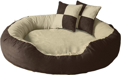 petitude pet store MAR011 S Pet Bed(Brown & Cream)