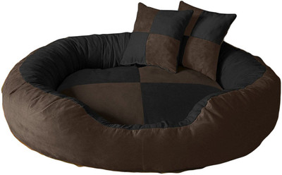 petitude pet store MAR007 M Pet Bed(Black & Brown)