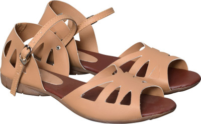 Preili's Women Cream Flats