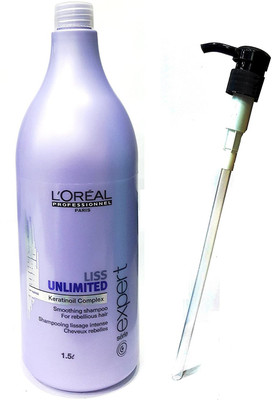 L'Oreal Set Of 2 (Liss Unlimited Smoothing Shampoo Dispensing Pump) 1500Ml(1500 ml)
L'Oreal Set Of 2 (Liss Unlimited Smoothing Shampoo Dispensing Pump) 1500Ml(1500 ml)