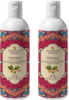 Regnent Shine Shampoo for Hair Conditioning with power of milk protein and keratine (200 ml) Pack of 2 Bottle(400 ml)
Regnent Shine Shampoo for Hair Conditioning with power of milk protein and keratine (200 ml) Pack of 2 Bottle(400 ml)