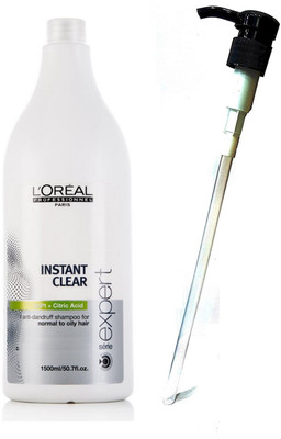L'Oreal Set Of 2 (Instant Clear Anti-Dandruff Shampoo, Dispensing Pump) 1500Ml(1500 ml)
L'Oreal Set Of 2 (Instant Clear Anti-Dandruff Shampoo, Dispensing Pump) 1500Ml(1500 ml)
