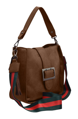 TAP FASHION Women Casual Brown PU Satchel