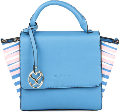 SUGARUSH Women Casual Blue PU Sling Bag