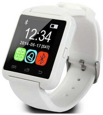 MOBILE FIT U8.WHITE.AM32 WHITE Smartwatch(White Strap FREE SIZE)