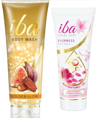 iba halal care body wash & face wash combo(Set of 2)
