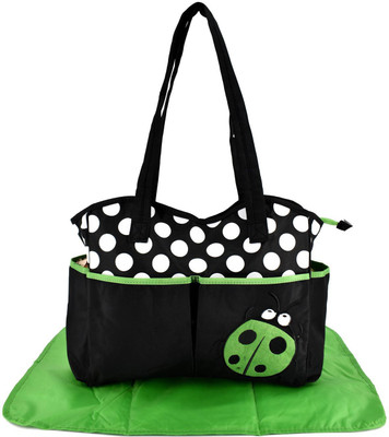 SHOPNJAZZ Mother Bag with Diaper Changing Mat - Black/Green & White Dot Mother Bag(Multicolor)
SHOPNJAZZ Mother Bag with Diaper Changing Mat - Black/Green & White Dot Mother Bag(Multicolor)