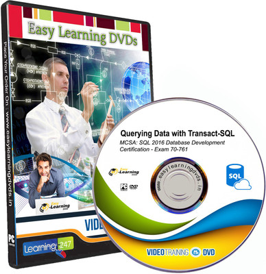 Easylearning Querying Data with Transact-SQL - Certification Exam 70-761 Video Training Course DVD(DVD)
Easylearning Querying Data with Transact-SQL - Certification Exam 70-761 Video Training Course DVD(DVD)