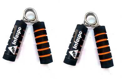 Infaspo Double Form Set Of 2 Hand Grip/Fitness Grip(Orange, Black)