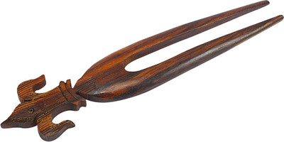 Silvesto India Wooden Hair Sick PG-133321 Bun Stick(Brown)