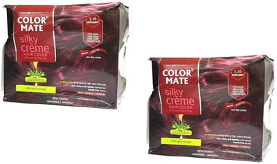 Color Mate Silky Crème Hair Color, 3.16 Burgundy (Pack of 2) Hair Color(3.16 Burgundy)
Color Mate Silky Crème Hair Color, 3.16 Burgundy (Pack of 2) Hair Color(3.16 Burgundy)
