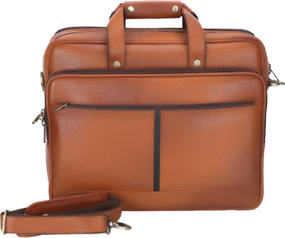 Primo 16 inch Laptop Messenger Bag(Brown)