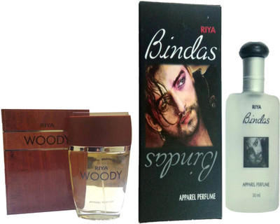 Riya BINDAS PERFUME 100 ML + WOODY PERFUME 30 ML Eau de Parfum - 30 ml(For Men & Women)