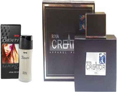 Riya CREATOR PERFUME 100 ML + BAWRI PERFUME 30 ML Eau de Parfum - 30 ml(For Men & Women)
Riya CREATOR PERFUME 100 ML + BAWRI PERFUME 30 ML Eau de Parfum - 30 ml(For Men & Women)